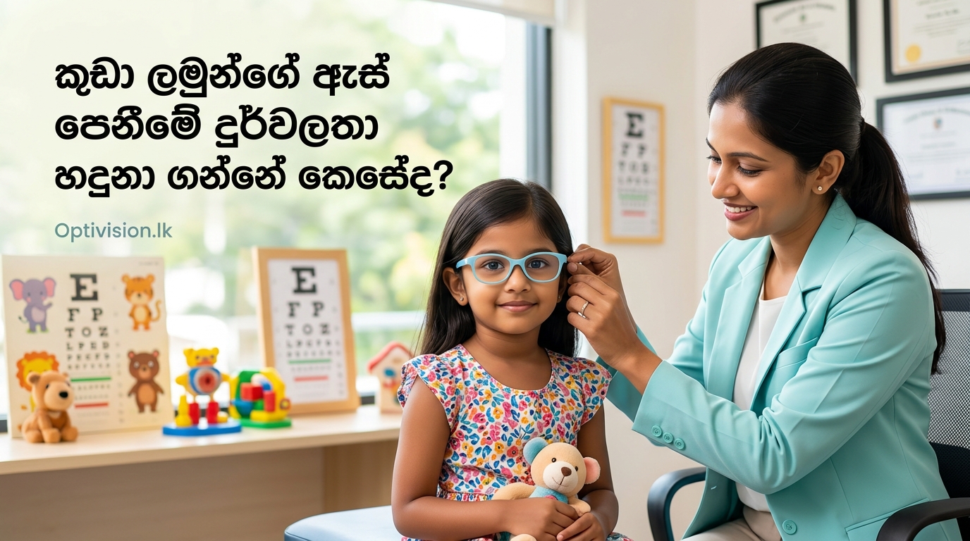 කුඩා දරුවන්ගේ ඇස් පෙනීමේ දුර්වලතා හඳුනා ගන්නේ කෙසේද?